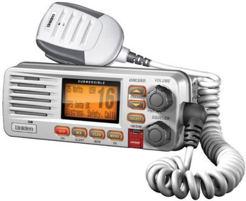 Uniden vhf marine radio - white um380