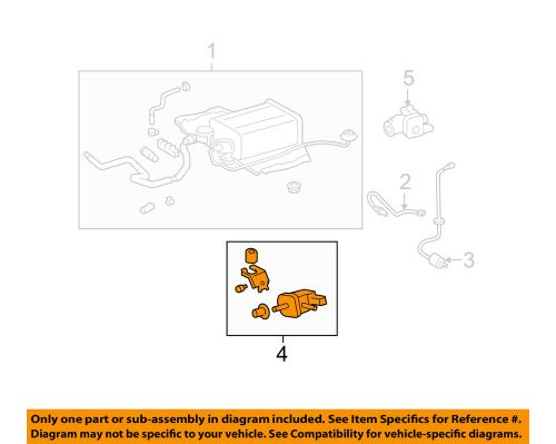 Lexus toyota oem 07-15 ls460-vapor canister purge valve 2586038030