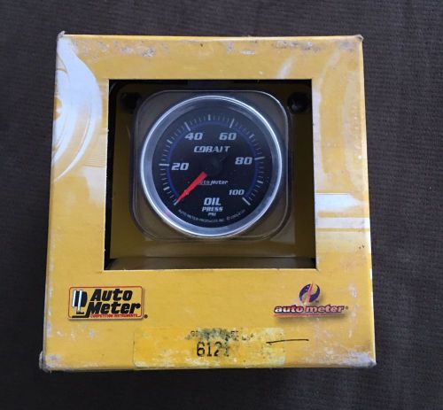 Auto meter 2-1/16&#034; oil pressure, 0-100 psi, &#034;cobalt&#034;