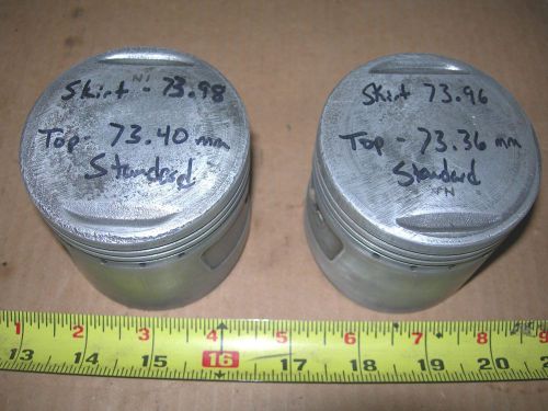 Honda 600 coupe sedan one pair (2) standard pistons n600 z600 engine piston