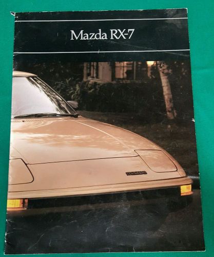 Vintage 1981 mazda rx-7 gs gsl product brochure