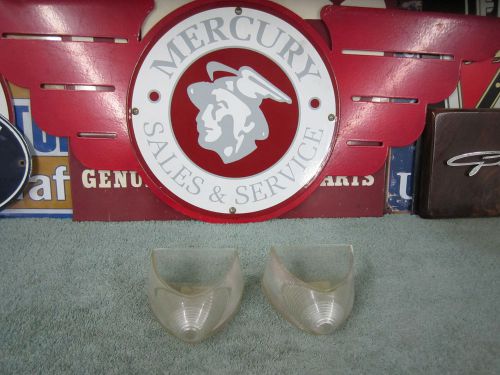 1955 1956 mercury signal light lenses ( 1 pair ) mpt-55