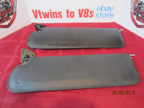 1967 to  1972 chevy pickup truck black sun visors original gm w/mounting brkts