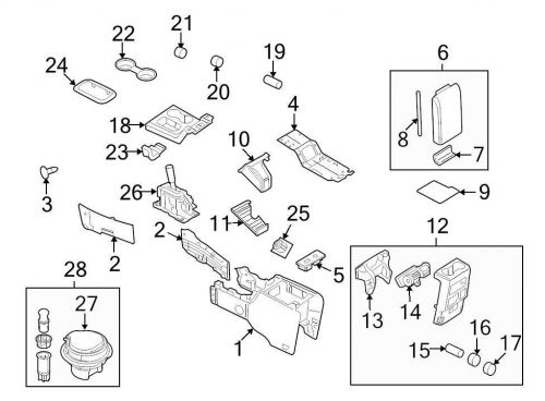 Brand new genuine ford oem 12 volt accessory power outlet housing #7l2z5431172aa