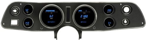 Dakota digital dash &#039;70 - 81 chevy camaro full 6 gauge cluster vfd3-70c-cam -n