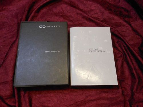 Infiniti 1992 q45 service manual repair &amp; maintenance procedures in slipcase