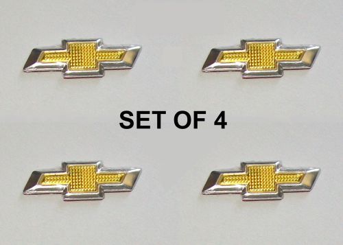 4 (four) chevy key fob remote self-adhesive stickers emblem badge 18 mm x 6 mm