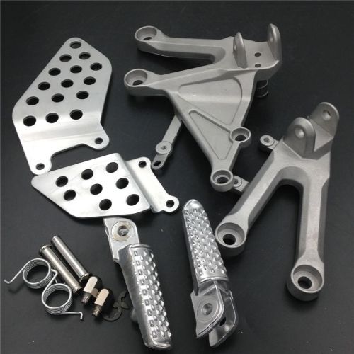 Foot pegs for honda cbr1000rr 2004 2005 2006 2007 silver front rider bracket