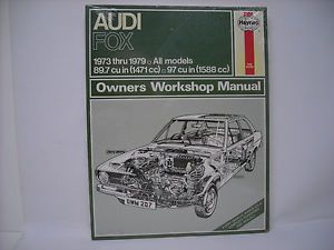 1973 thru 1979 audi fox repair manual