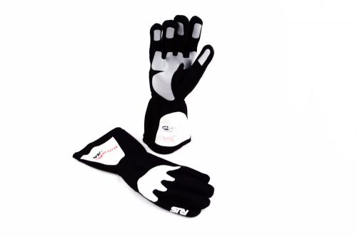 Rjs racing sfi 3.3/5 elite driving racing gloves black size x large 600080121