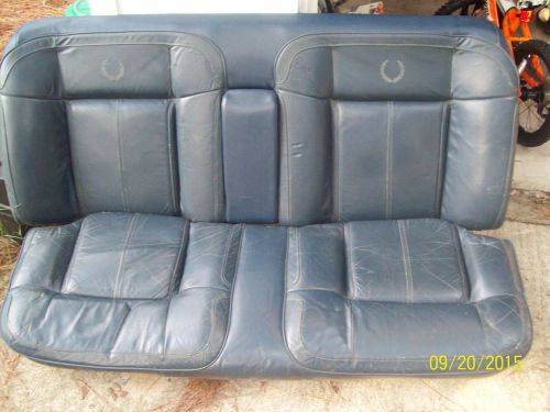 Cadillac deville back seat leather oem covers-blue &#039;89-&#039;91 will ship covers only