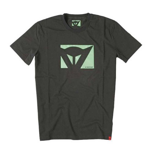 Dainese color new adult tee/t-shirt, black/fluo-green, 3xl/xxxl