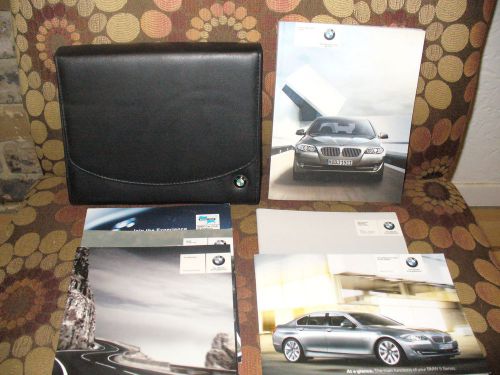 2011 11 bmw 5-series owners manual with case 109