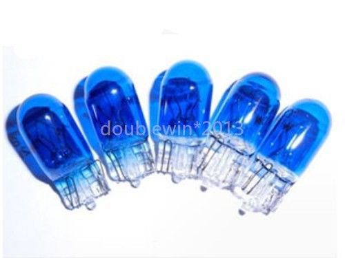 10x t10 dash white light bulbs blue glass original insert 12v/24v auto halogen