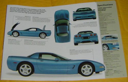 1999 chevrolet corvette hardtop 5.7 350 ci 345 hp imp info/specs/photo 23x8