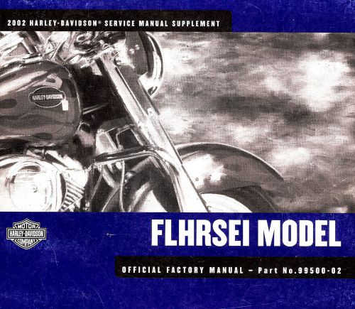 2002 harley-davidson flhrsei road king service manual supplement -screamin eagle