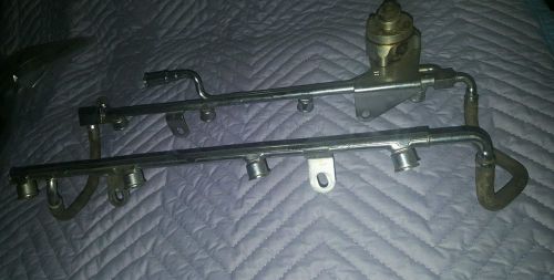 1987-1993 ford mustang fuel rail with adjustable fuel pressure regulator