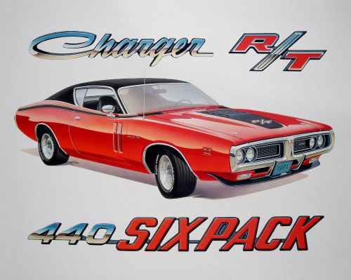 Charger 500 super bee dodge 1971 1972 383 440+6 426 hemi - 16 posters art prints