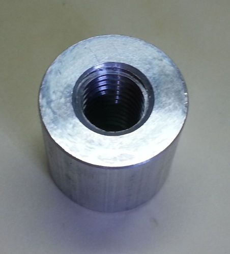 1/2 x 13  threaded weld bung  stand-off 1.00&#034; long billet aluminum usa made