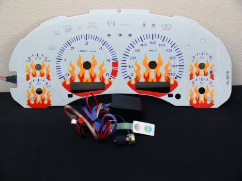 98-00 gm chevy s10 s-10 blazer color glow gauge at w/tach