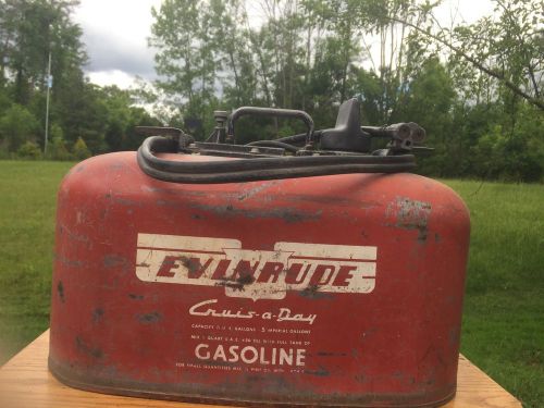 Pressurized evinrude/ cruis a day outboard gas tank -  6 gallon steel fuel tank