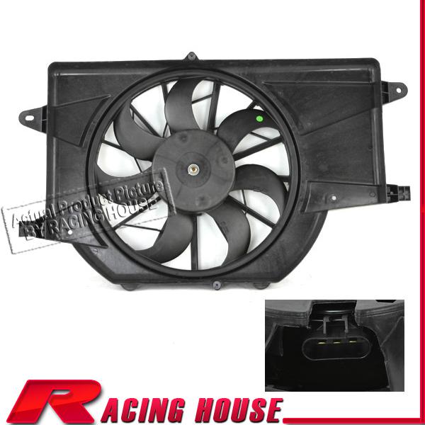 New 02 03 saturn vue v6 3.0l radiator ac condenser fan motor shroud replacement