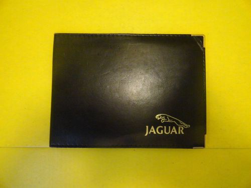 Original jaguar binder leather wallet black wallet owners manual wallet #mr3