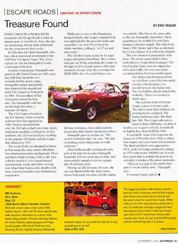 1969 fiat 124 sport coupe - classic article d38