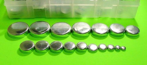 Fits chrysler 124x assorted freeze expansion plugs zinc plated steel engine nos