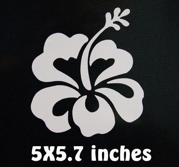 Hibiscus flower car window decal sticker