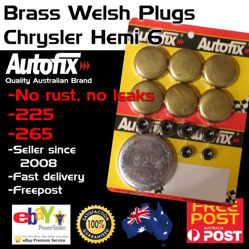 New chrysler hemi 6 cyl 215 245 265 brass welch welsh freeze core plug set