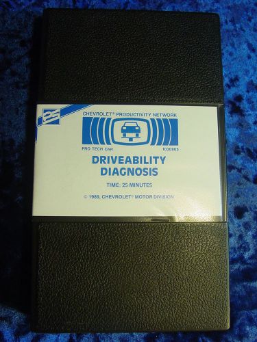 1989 chevrolrt driveability diagnosis tape 8 track tape chevy technician