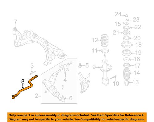 Suzuki oem 04-06 verona front suspension-lower bracket left 4592086z00