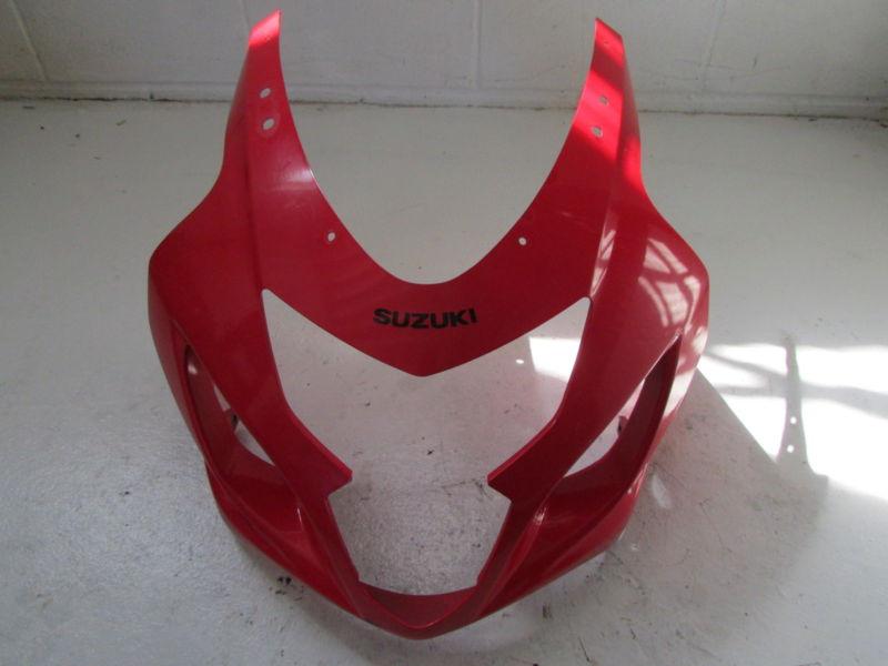 2005 gsxr600 gsxr 750 600 gsxr750 front upper fairing cowl plastic red o