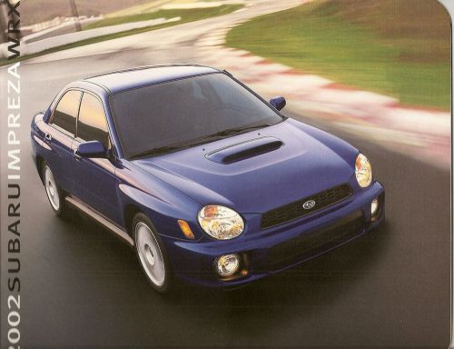 2002 subaru impreza wrx factory brochure wow!