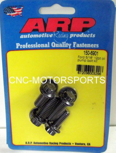 Arp oil pump bolt kit 150-6901 ford 3/8 &amp; 5/16 4 piece bolt kit