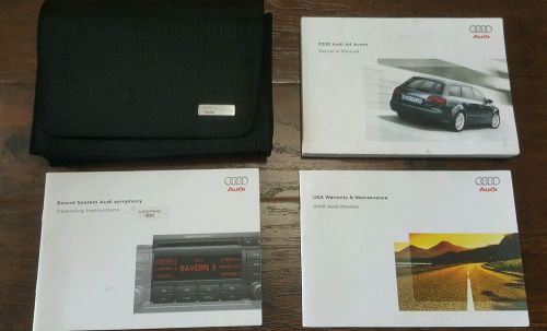 2008 audi a4 avant owners manual oem