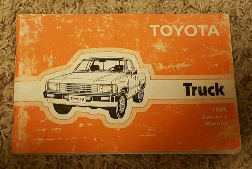 Sell 1985 Toyota Truck Owners Manual In Ely Iowa United States For