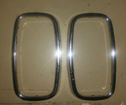 1966-67 pontiac gto parking lamp chrome bezels original #5956521