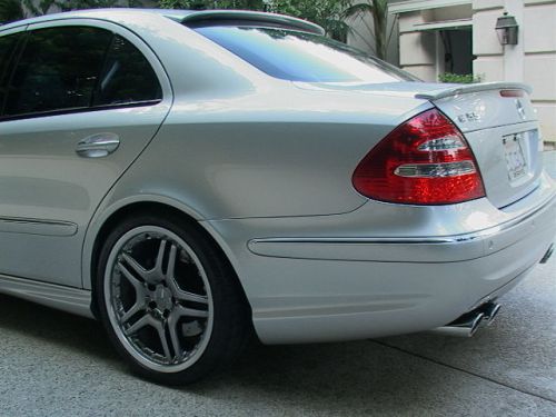 Abs rear trunk deck spoiler wing - mercedes benz w211 e320 e350 e550 e55 e63