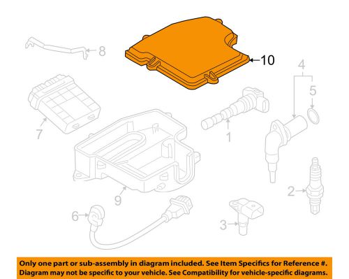 Audi oem 05-09 a4 quattro 3.2l-v6 ignition system-cover 8e1907613d