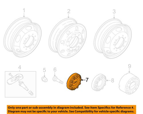 Ford oem 11-16 f-350 super duty wheels-wheel cap 5c3z1130ma