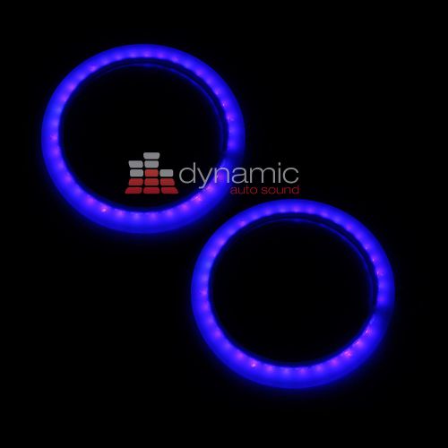 Wet sounds led kit 6 blue marine led rings (pair) for 6.5&#034; coaxial speakers new
