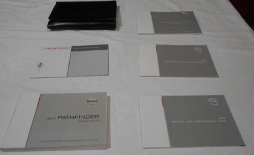 2006 nissan pathfinder owner manual 6/pc.set&amp; black nissan tri-fold factory case