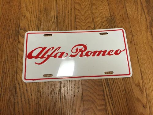 Alfa romeo factory display plate