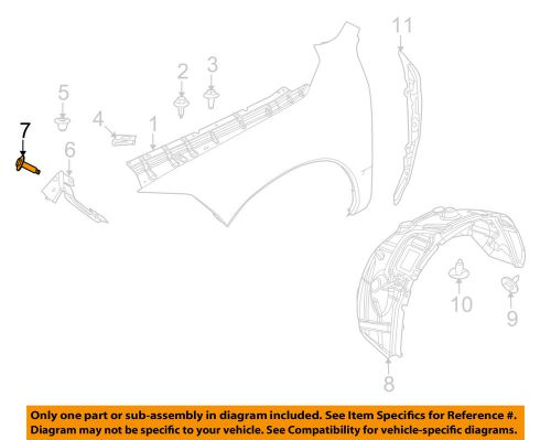 Chrysler oem fender-front reinforcement bolt 6104370aa