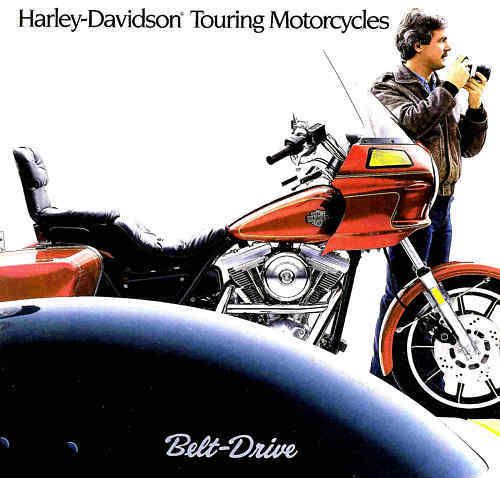 1985 harley-davidson touring brochure -sport glide-tour glide-electra glide