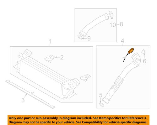 Bmw oem 12-16 528i 2.0l-l4 intercooler-pressure sensor o-ring 13717636959