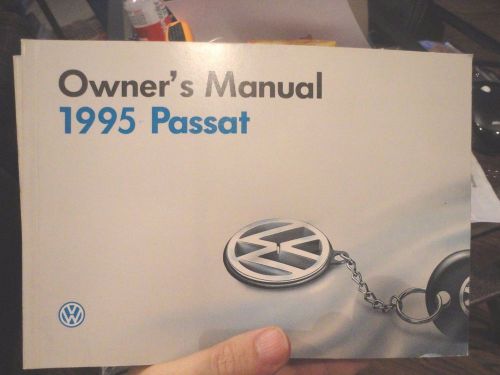 1995 vw volkswagen passat owners manual