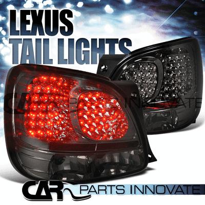 Lexus 98-05 gs300 400 430 smoke rear led brake tail light pair
